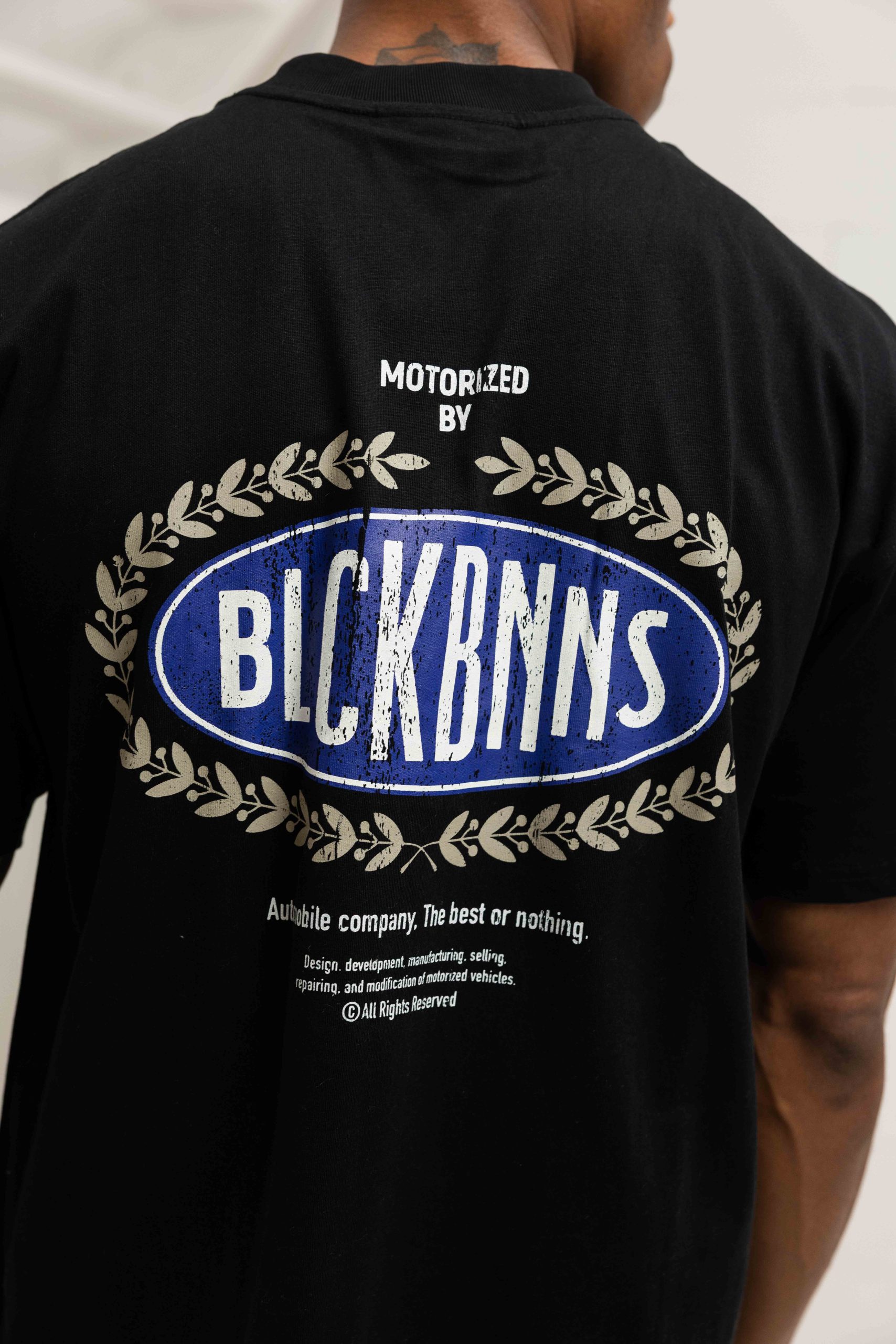 Black Bananas Automobile T-Shirt Heren Zwart