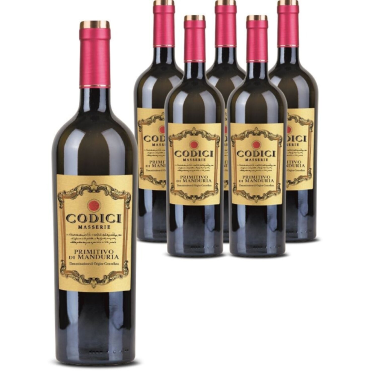 Manduria Primitivo Codici Masserie 6x 75cl -6x 75cl