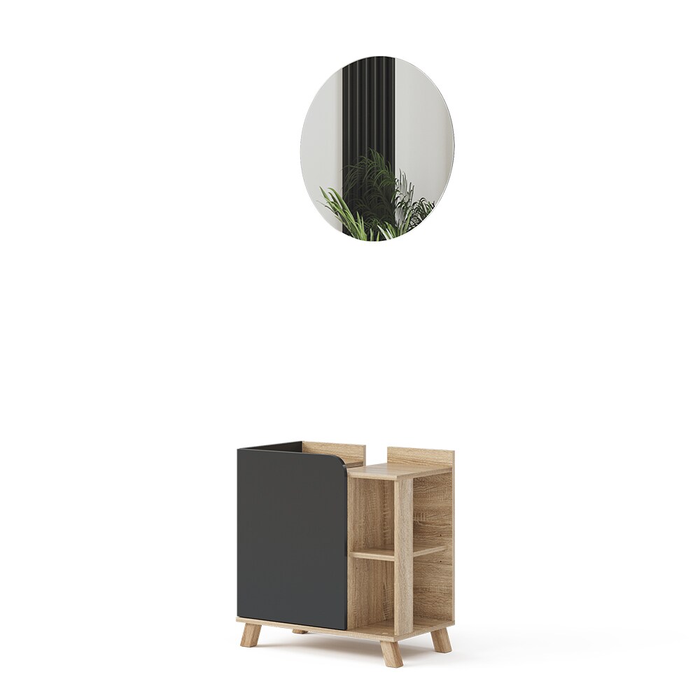 Vicco Badmöbel-Set Karen Sonoma Anthrazit 2 Teile