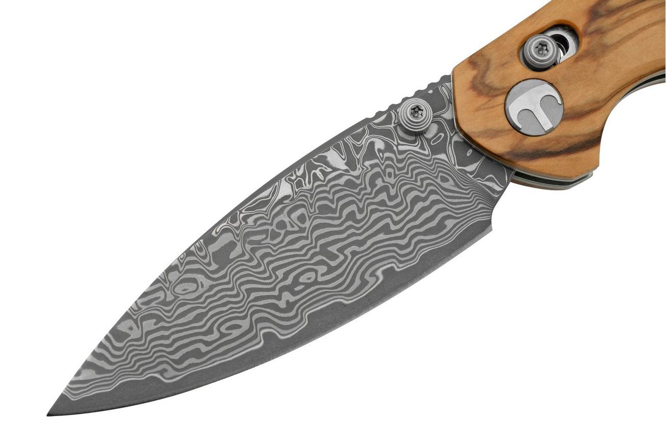 Bestechman Ronan BMK02M Olive Wood, Damascus, zakmes