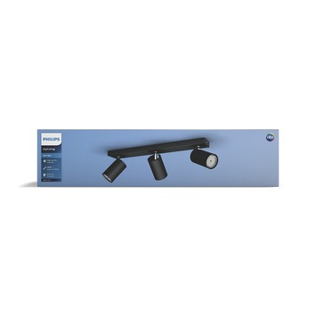Philips triospot Kosipo zwart