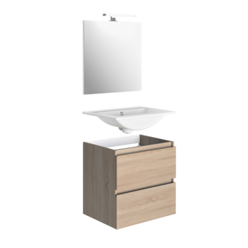 Atlantic by Allibert badmeubelset Emma 60 cm 2 lades hout