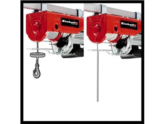Einhell TC-EH 1000, 999 kg, 18 m, 9 m, 4 m/min, 8 m/min, 1600 W