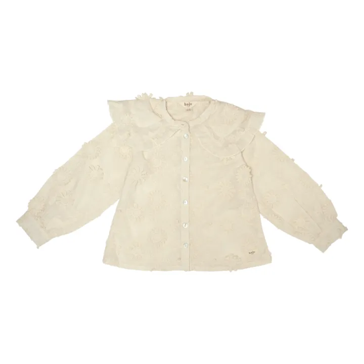 Baje Studio Blouse Neale Brodée | Crème