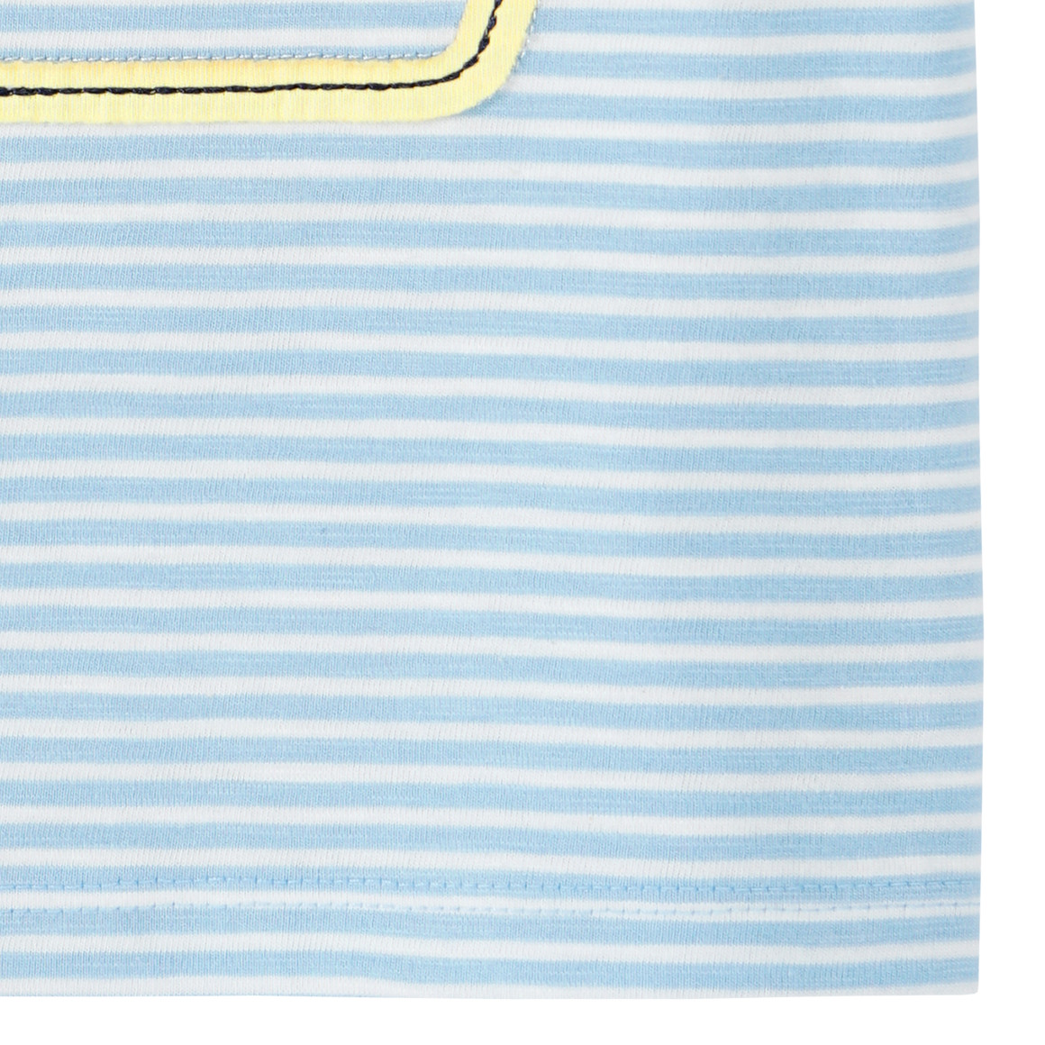 Topomini Baby T-Shirt mit Boot-Motiv hellblau / weiss