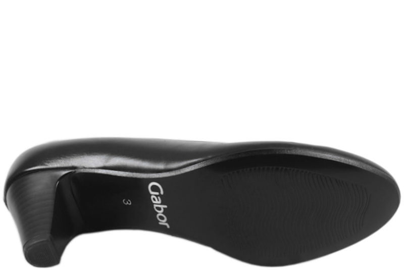 GABOR KLASSISK SORT SKIND PUMPS