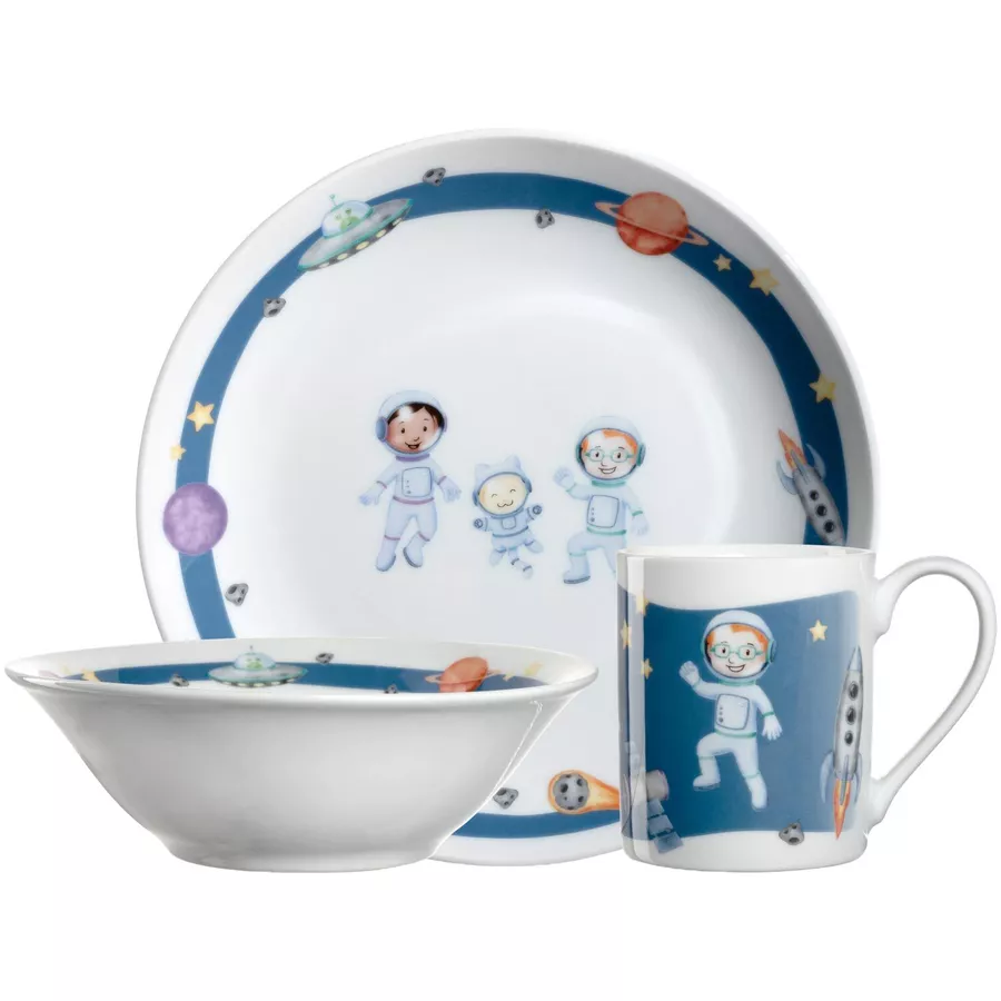 Leonardo Kindergeschirr Set BAMBINI AVVENTURA blau