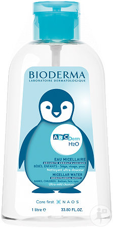 Bioderma ABCDerm Eau Micellaire Nettoyante Bébés Et Enfants Sans Rinçage Ultra Douce 1l