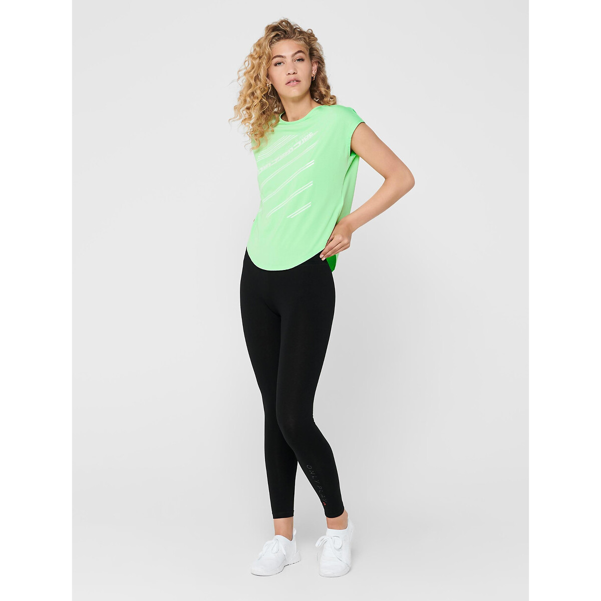 ONLY PLAY<br>Leggings Noon em malha, com cintura elástica