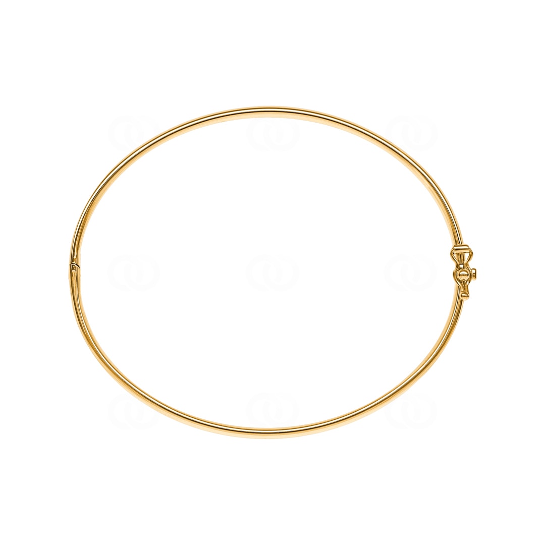 Armreif oval 750/18 K Gelbgold 3mm - 52x62mm
