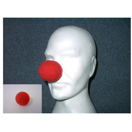 Festartikel Müller rote Clownnase aus Schaumgummi