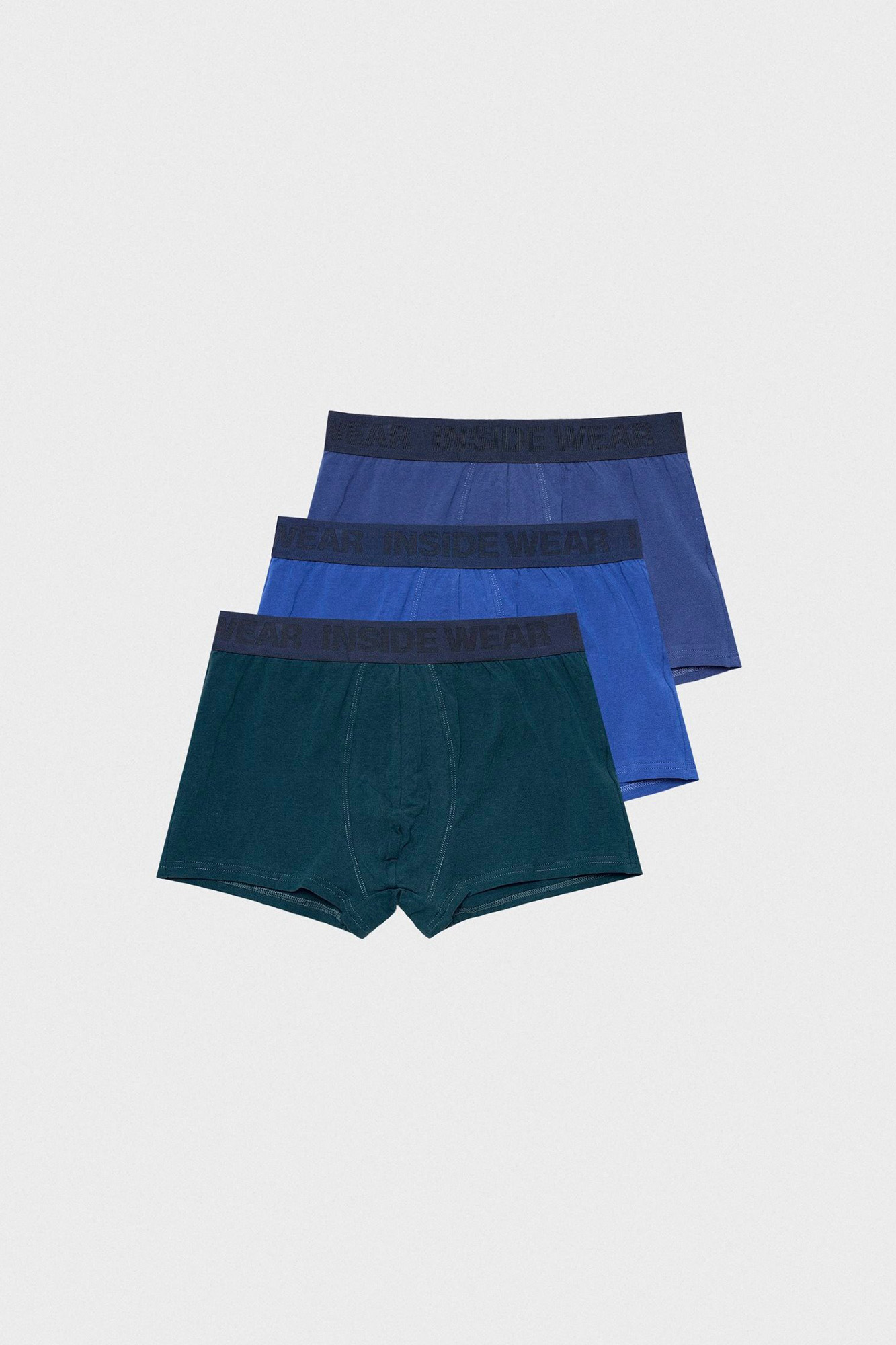 Cuecas Boxer Lisas - Pacote com 3 unidades