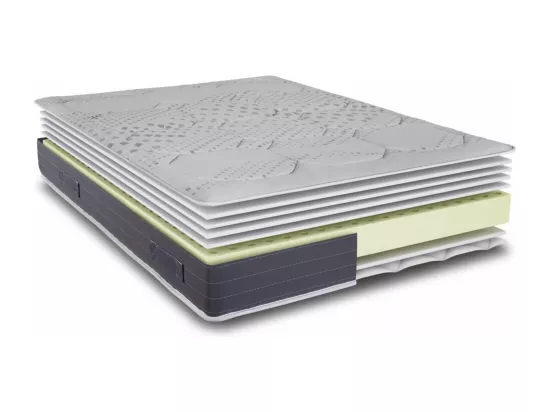 Matelas 80x200 Louxor - Latex - Hauteur 21 cm - 3 zones - Soutien ferme