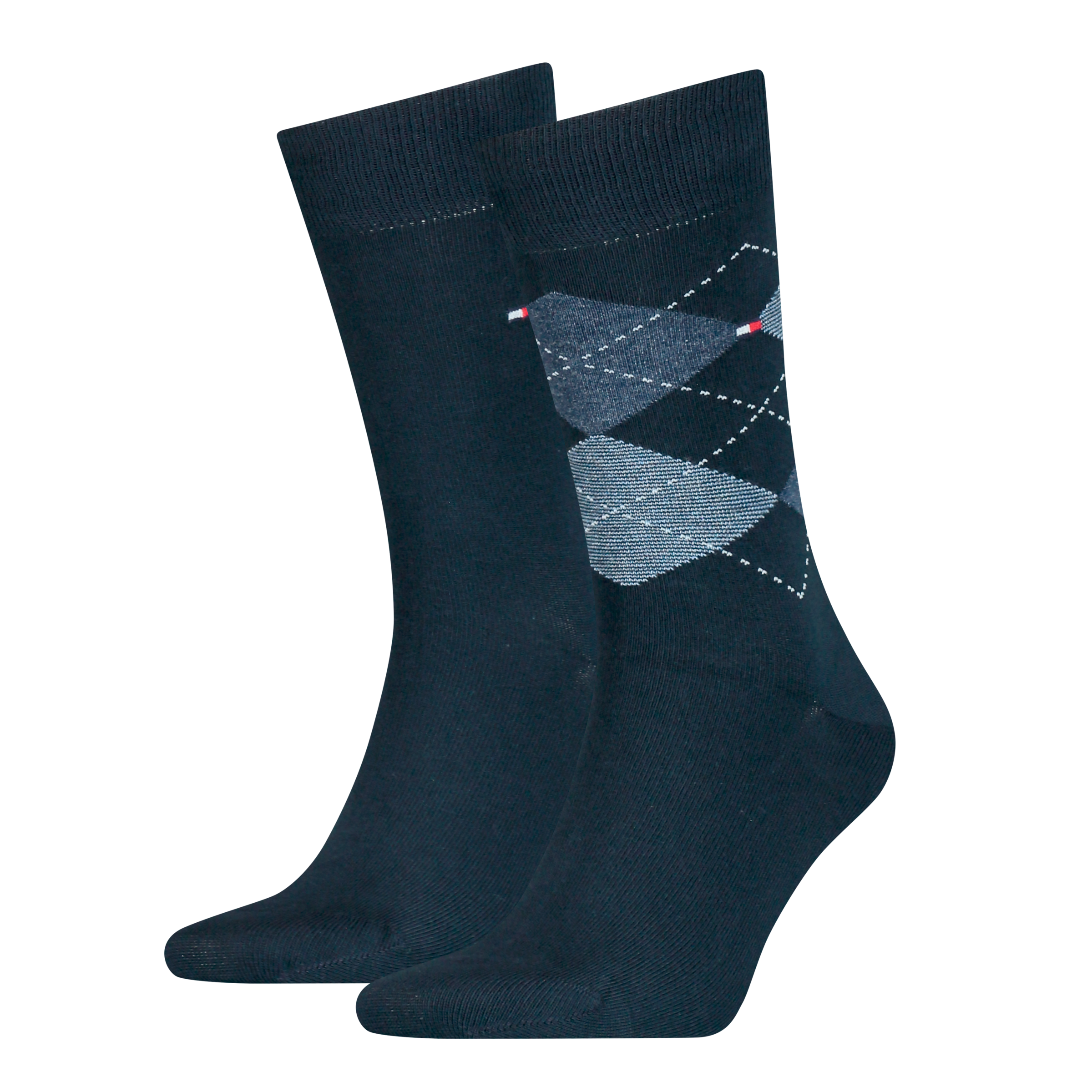 Tommy Hilfiger Socken »TH MEN SOCK CHECK 2P« 2 Paar, 2 Stk. tlg. mit klassischem Argyle-Design,