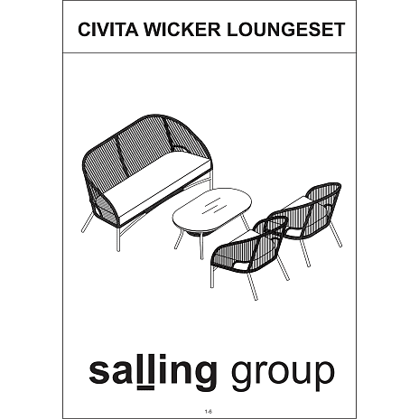 Civita loungesæt - sort