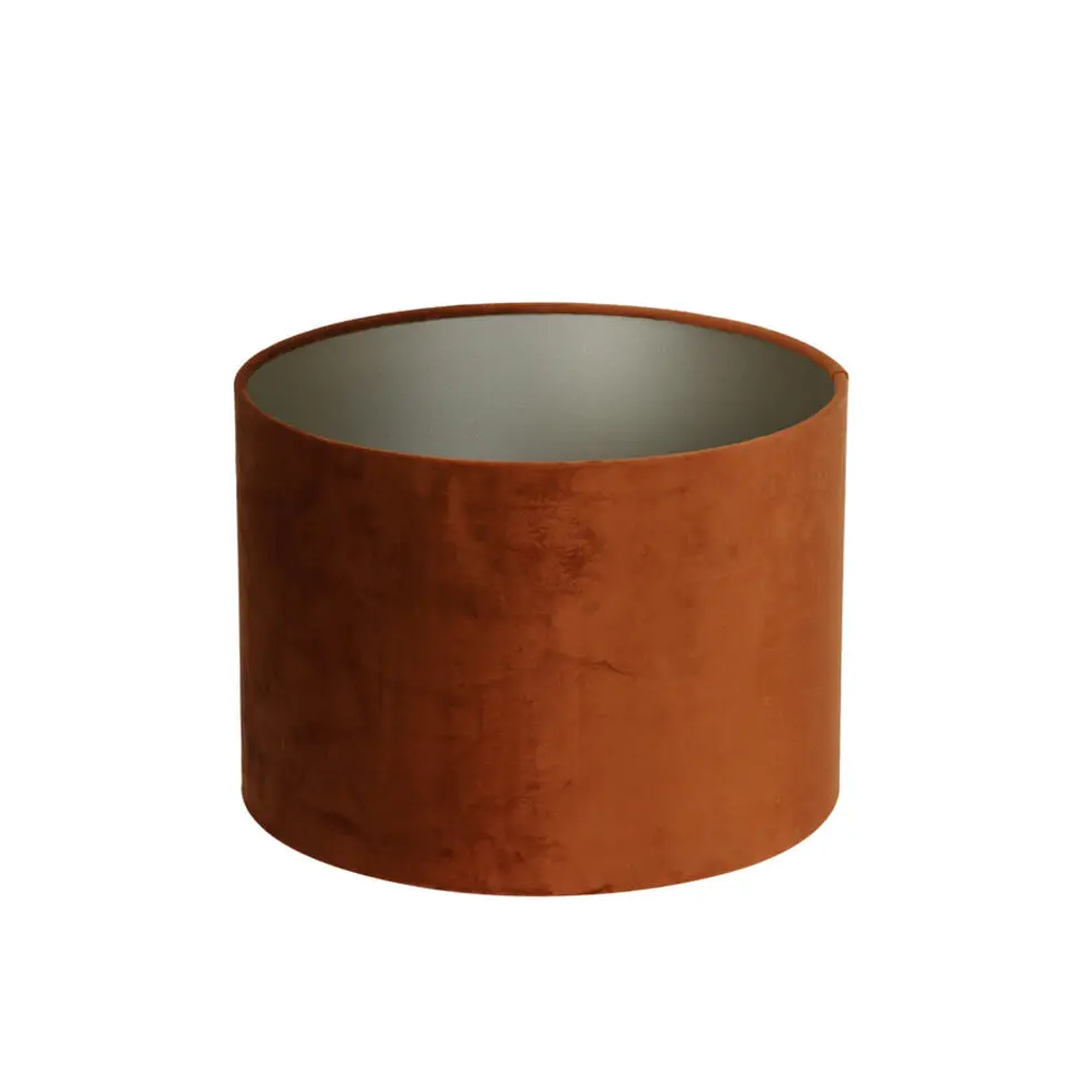 Cilinder Lampenkap Velours - Terra - Ø35x21cm