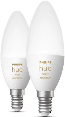 Philips Hue - Kaarslamp - 2-pack - E14 - Slimme Verlichting
