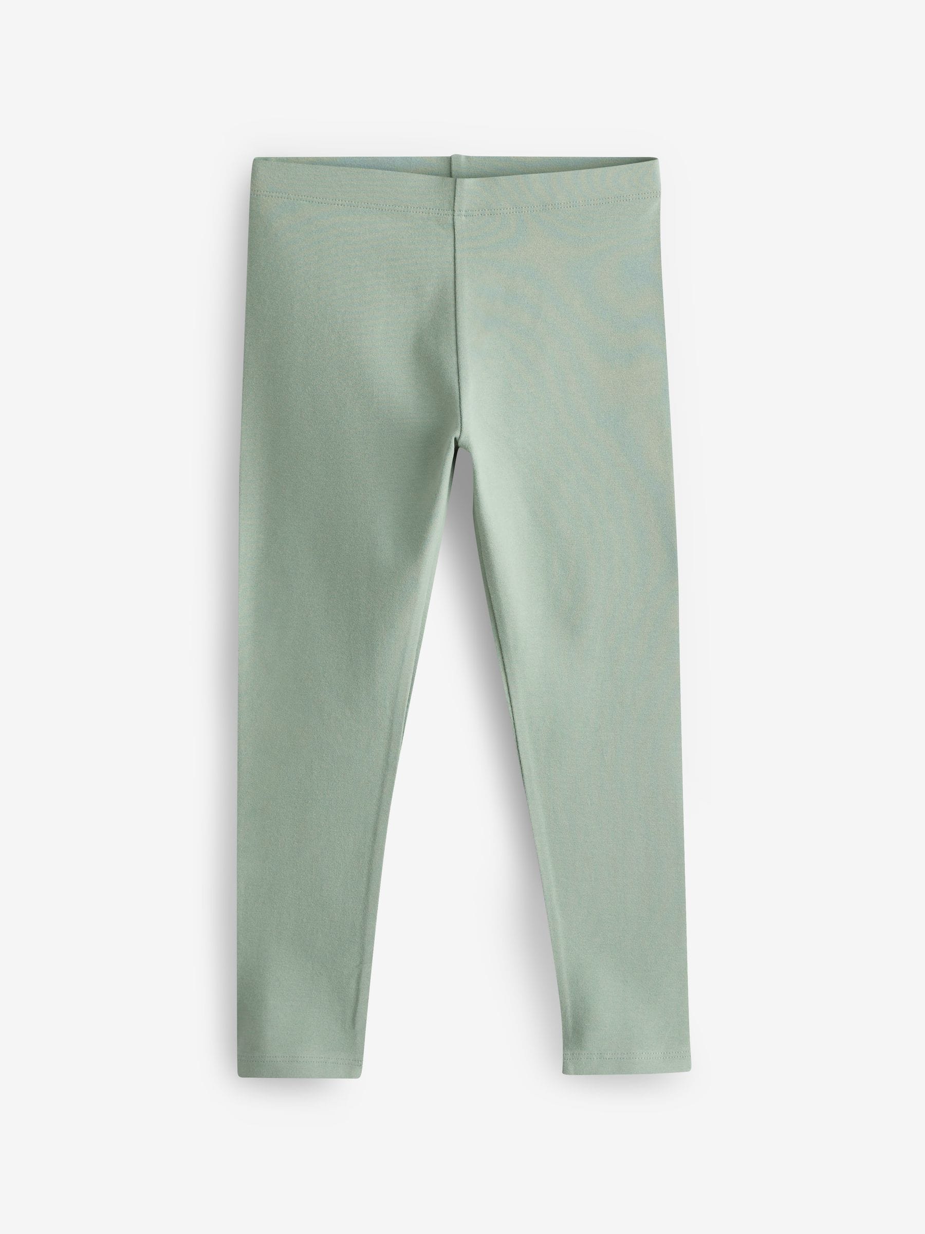 Marineblauw/roze/saliegroen/denimblauw - Verpakking van 5 leggings (3-16 jr)