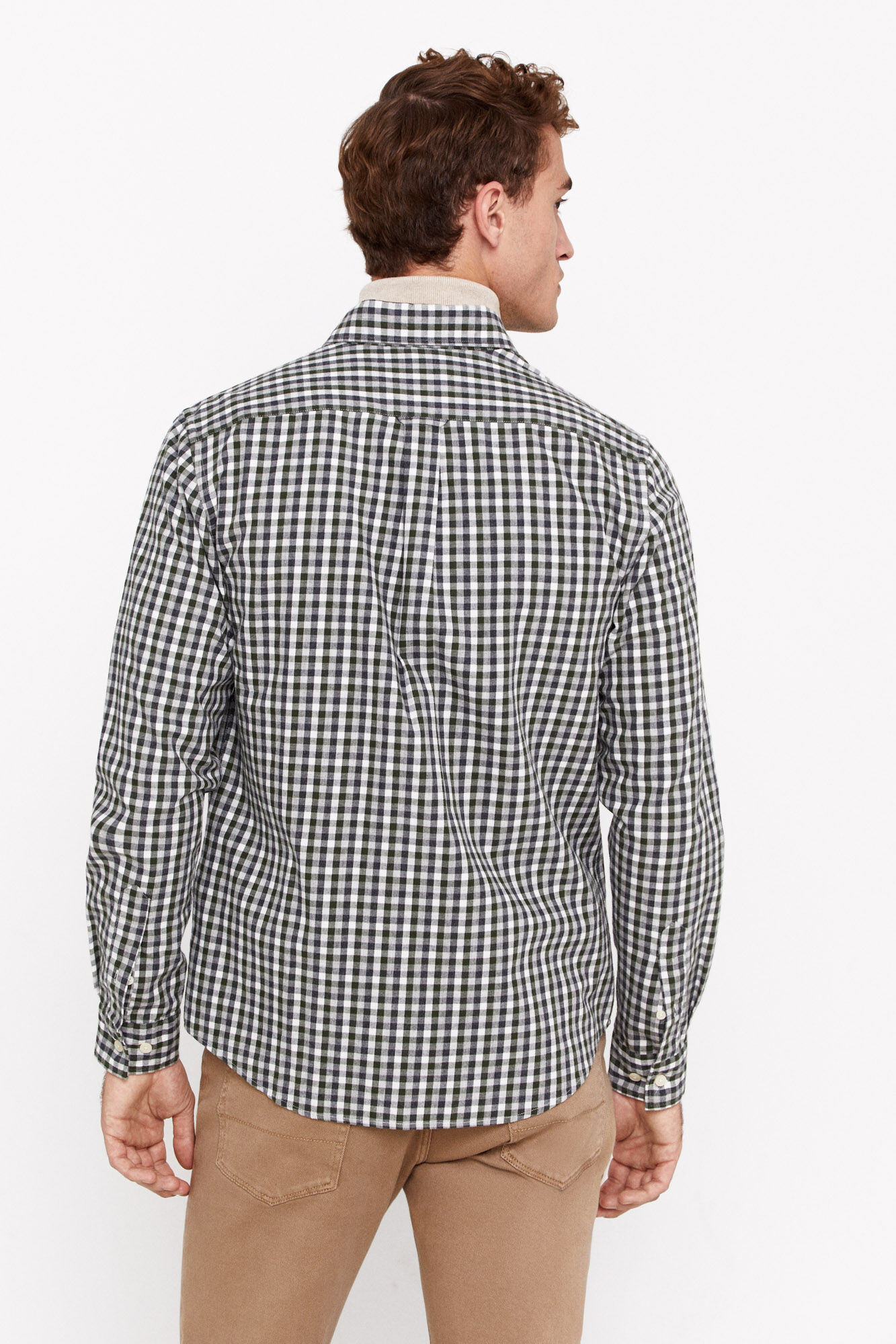 camisa de sarja xadrez
