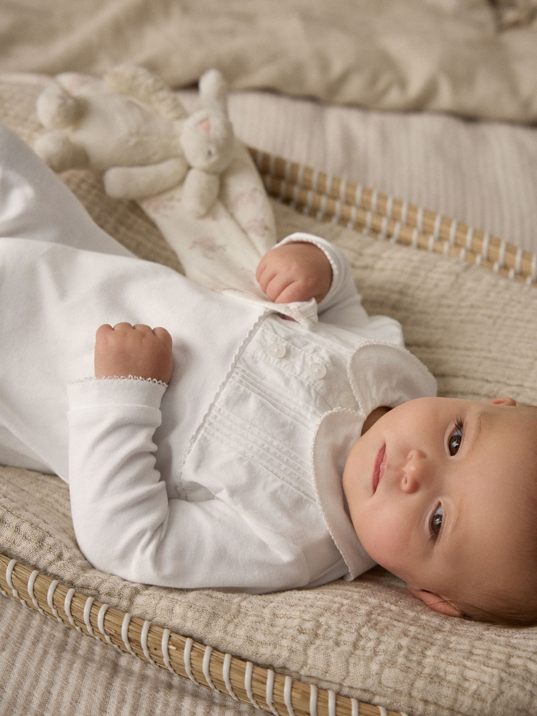Wit - Feestelijke babyslaapzak (0mnd-2jr)
