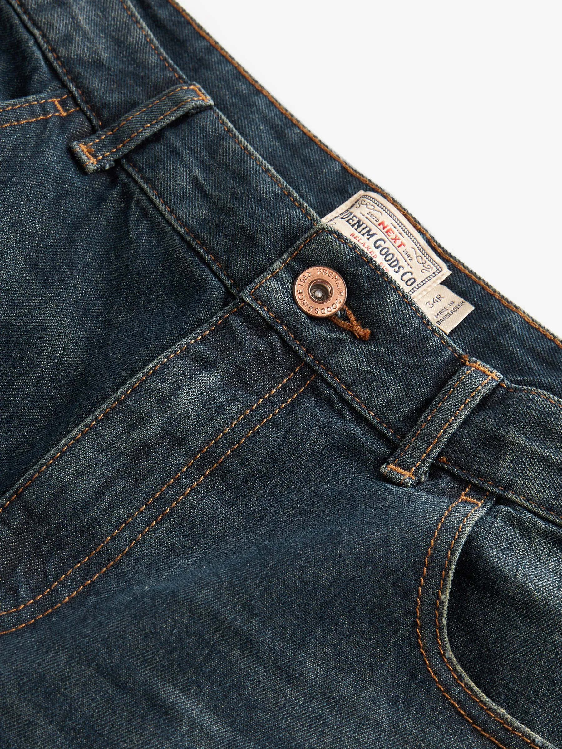 Blauwe tint - Relaxed fit - 100% katoenen authentic jeans