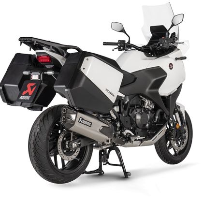Silencieux Akrapovic Titane noir embout Carbone - Gris