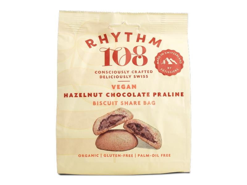 Rhythm 108 Guetzli Swiss Vegan Hazelnut Chocolate Praline B Vegane Schokoladenkekse aus der Schweiz
