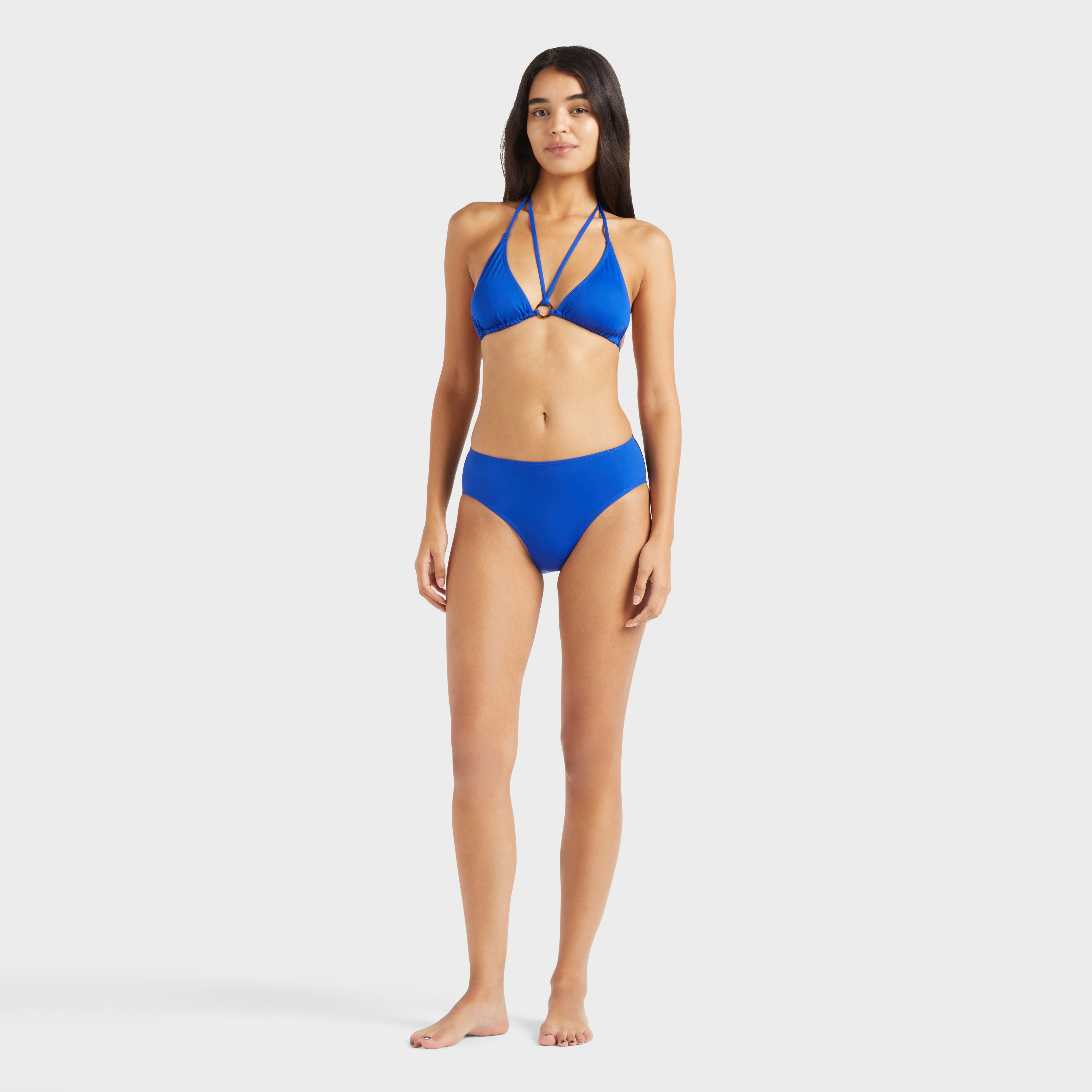 Haut de maillot de bain triangle à nouer femme