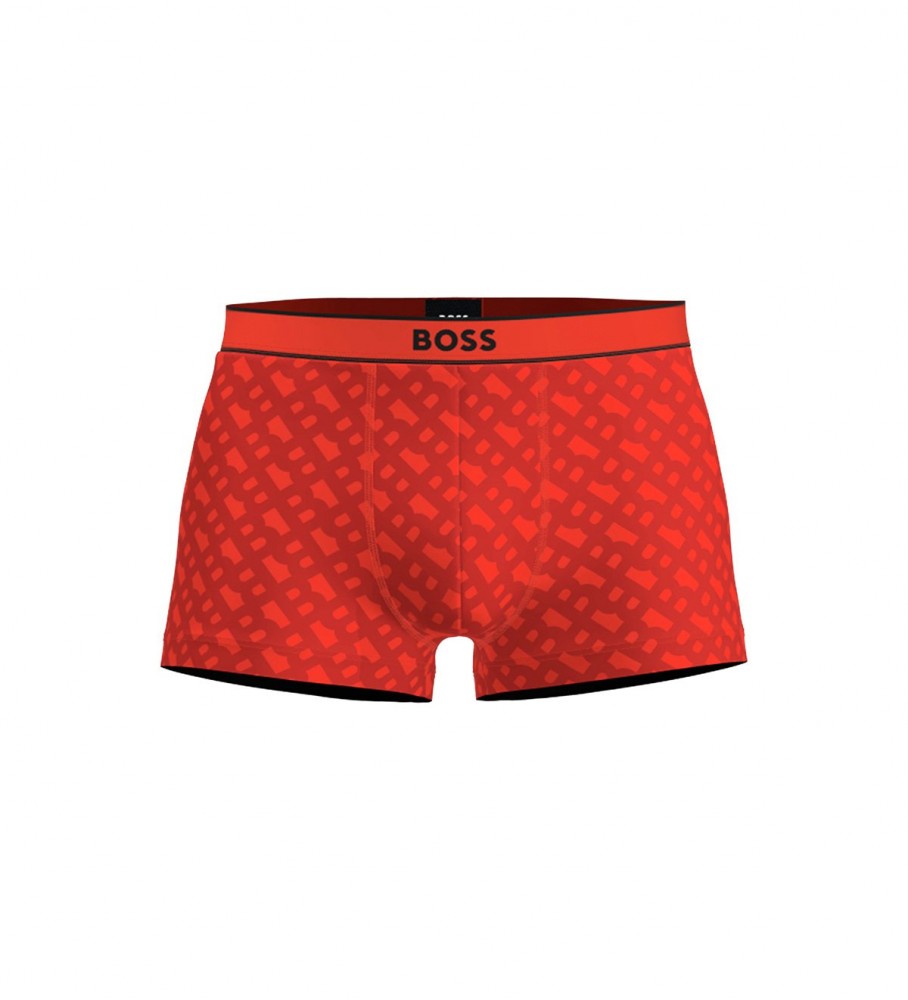 Cueca Boxer BOSS 24 Estampa Laranja