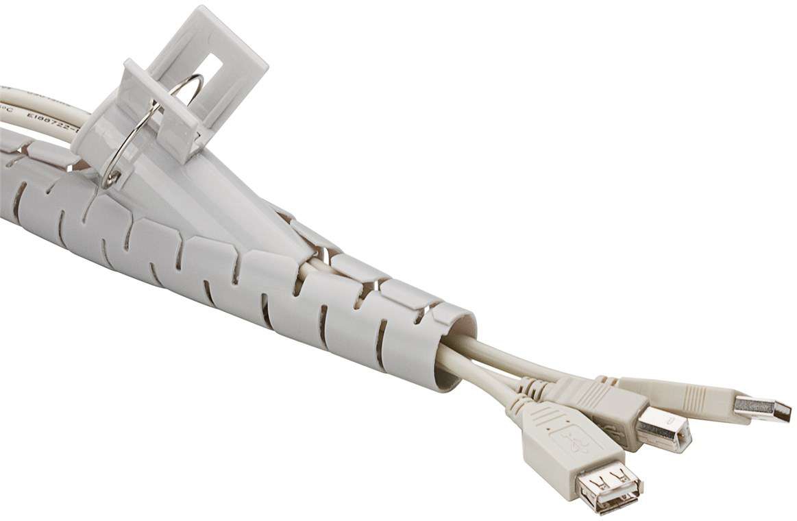 Goobay CM WireTube Kabelkanal 2,5 m Silber