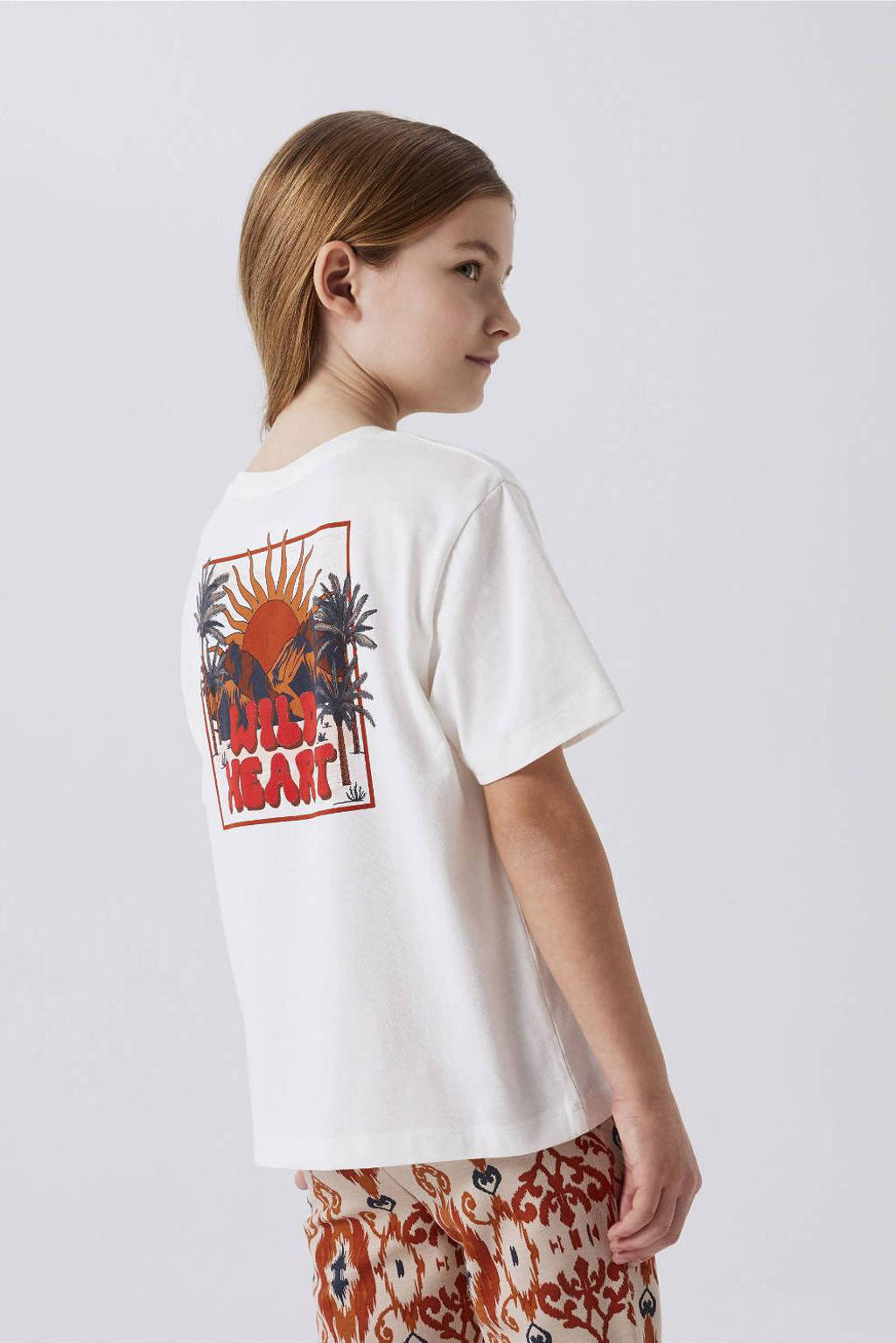 NAME IT top NKFDIDYA met backprint offwhite