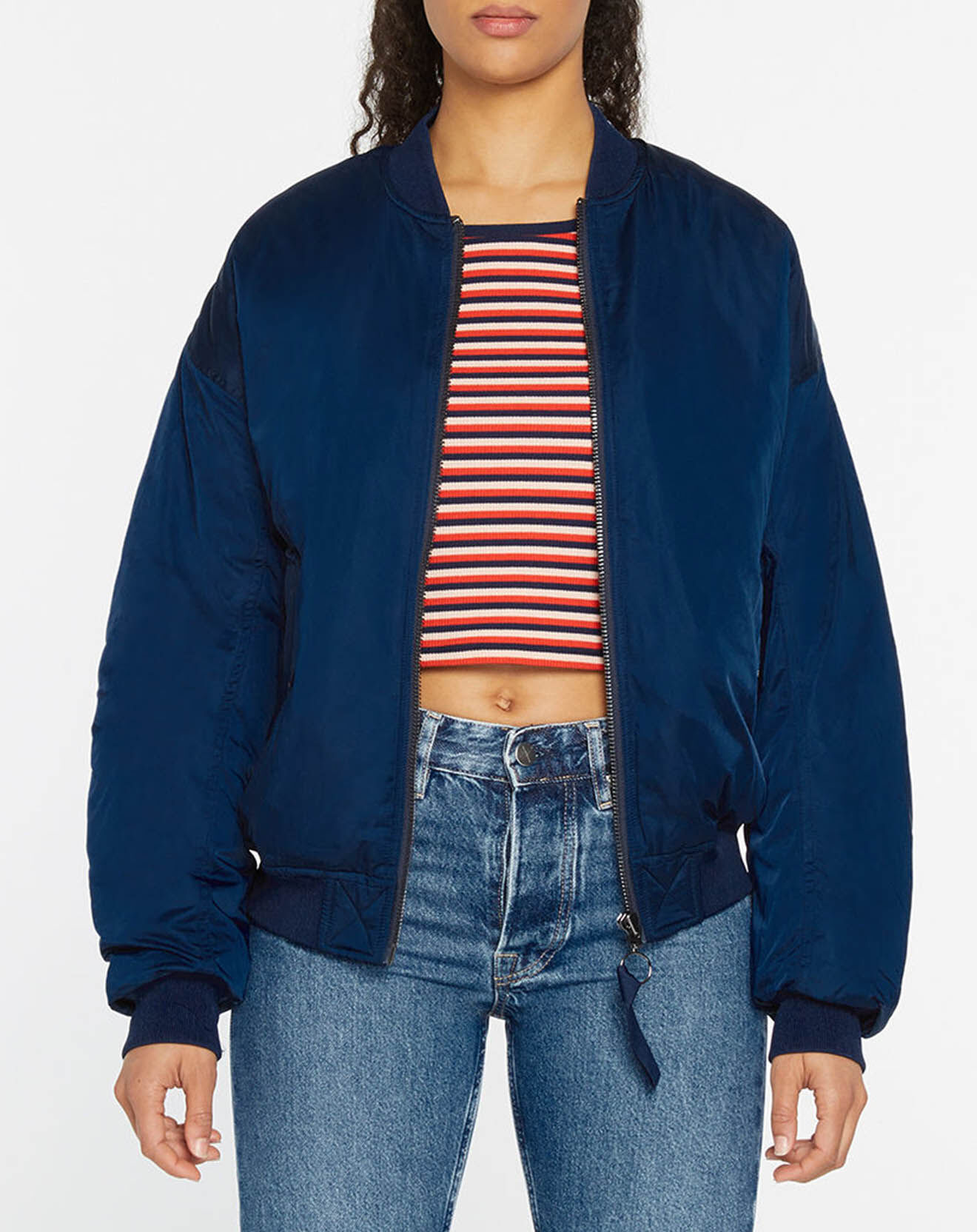 Pepe Jeans Bombers Fronce Int bleu foncé