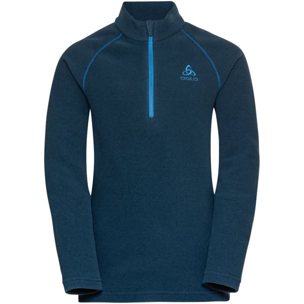 Sweat polaire ODLO RIGI KIDS MID LAYER 1/2 ZIP BLUE WING TEAL