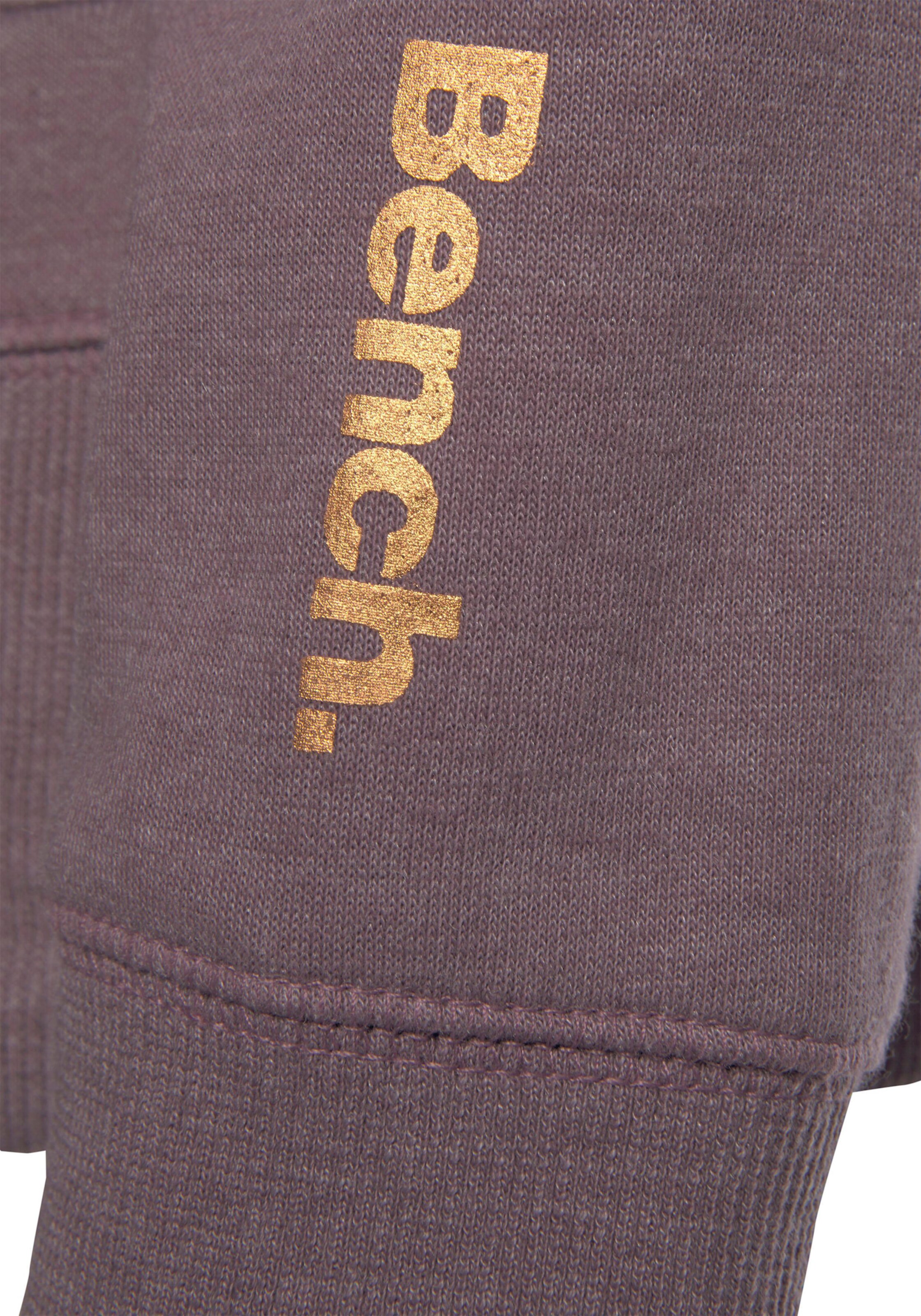 Sweatjacke in mauve-meliert