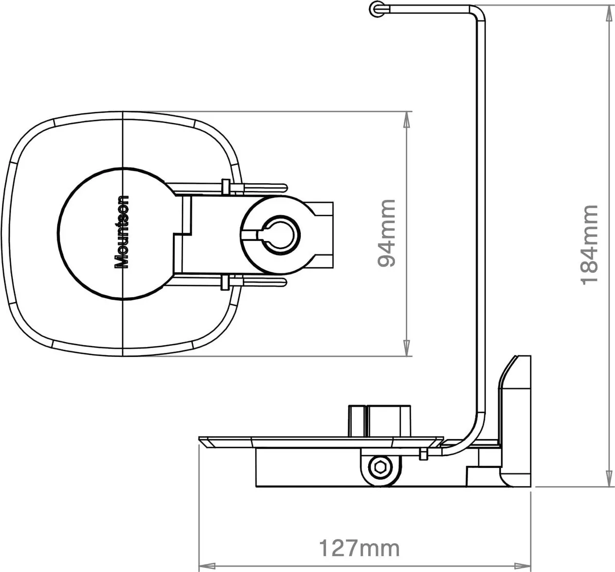 Mountson Premium MS11P (la pièce) Supports pour enceintes