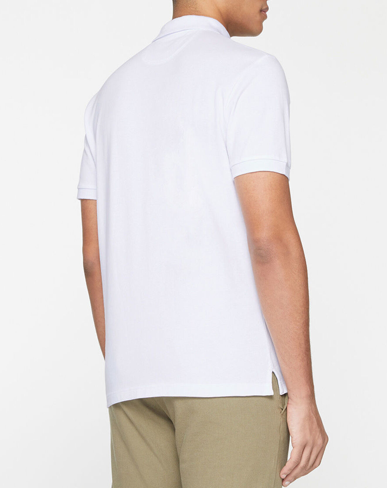 Hackett London Polo Slim Fit uni blanc