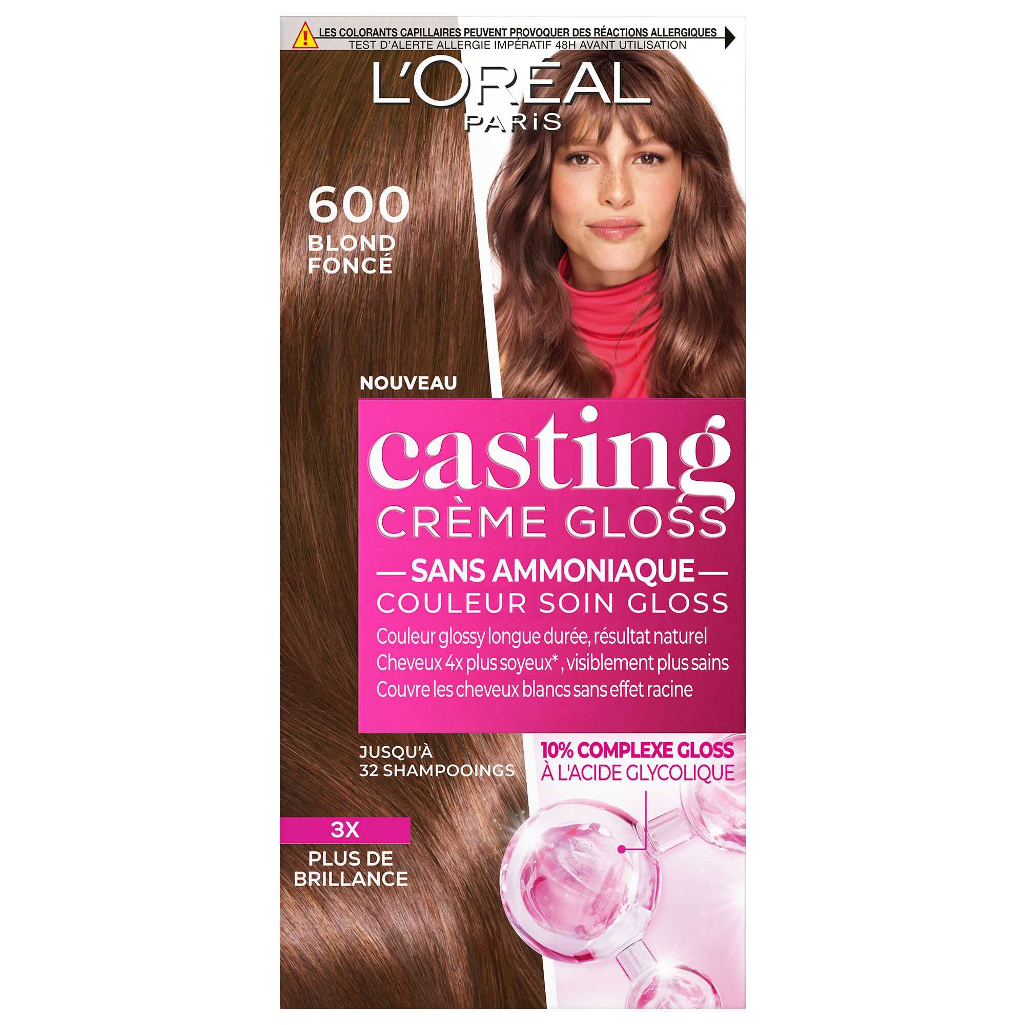 Casting Crème Gloss Châtain · Couleur soin, reflets ultra brillants