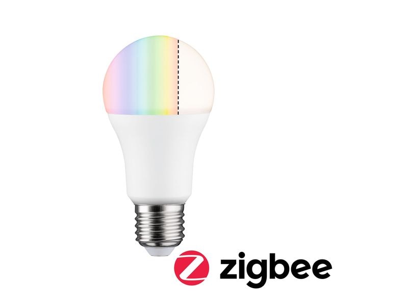 Paulmann Leuchtmittel ZigBee E27 9.3W, RGBW ZigBee steuerbare Lampe