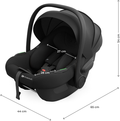 Kinderkraft I-LITE Babybilstol, Graphite Black