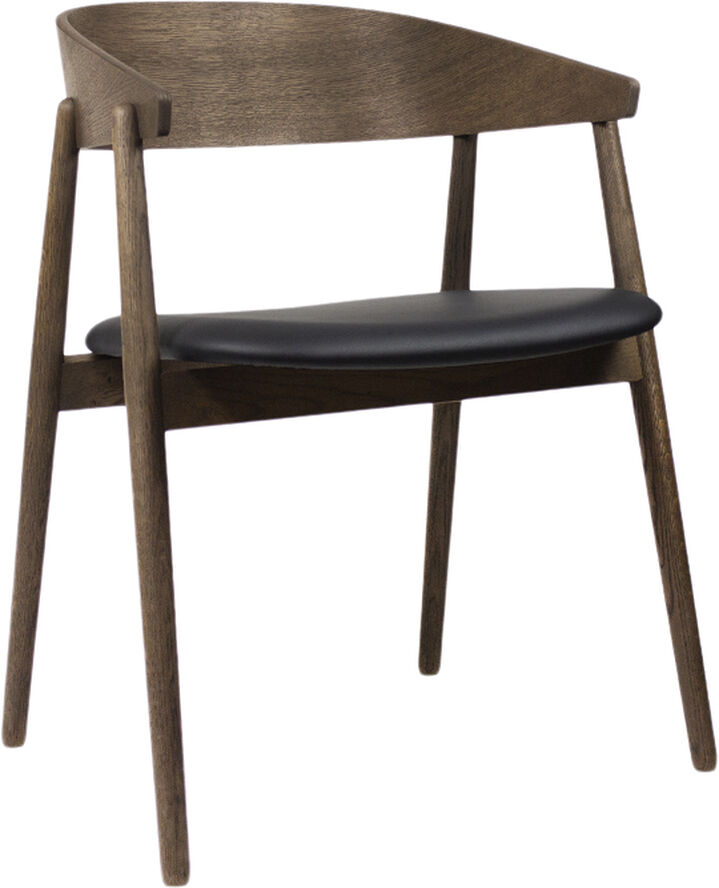 Andersen - Furniture AC2 armchair, Smoked oak, Leather Black