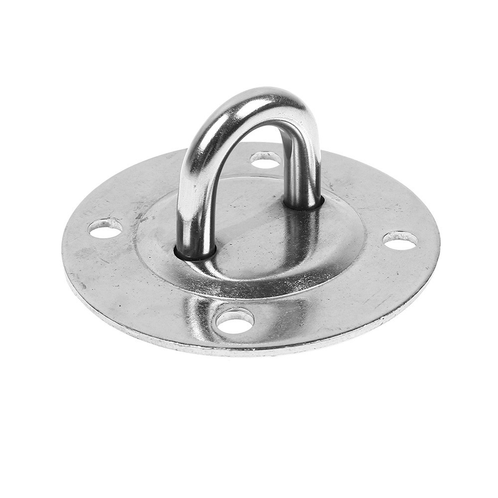 (5-tlg. Set) Edelstahl Schwerlast Decken Haken Befestigungs Kit für Boxsack / Hängematte / Schaukel - Silber