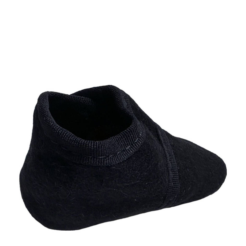 Babysteps wollen babyslofjes donkerblauw
