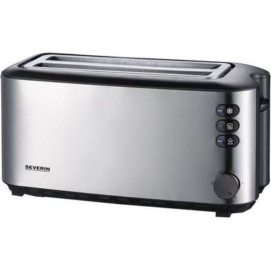 Grille-pain pour 4 tranches AT 2509, inox / noir