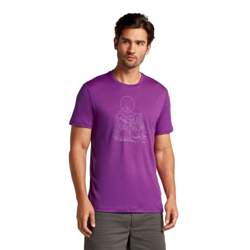 Merino 150 Tech Lite III SS Tee Sunset Camp - T-shirt en laine mérinos homme