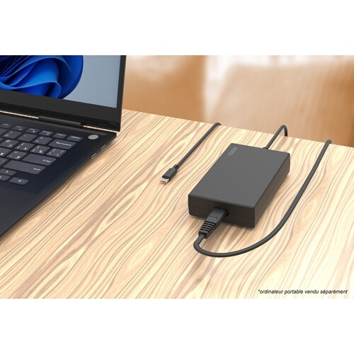 Chargeur et câble d'alimentation PC Accsup Chargeur CV sans tips Noir pour PC USB Type C 100 W