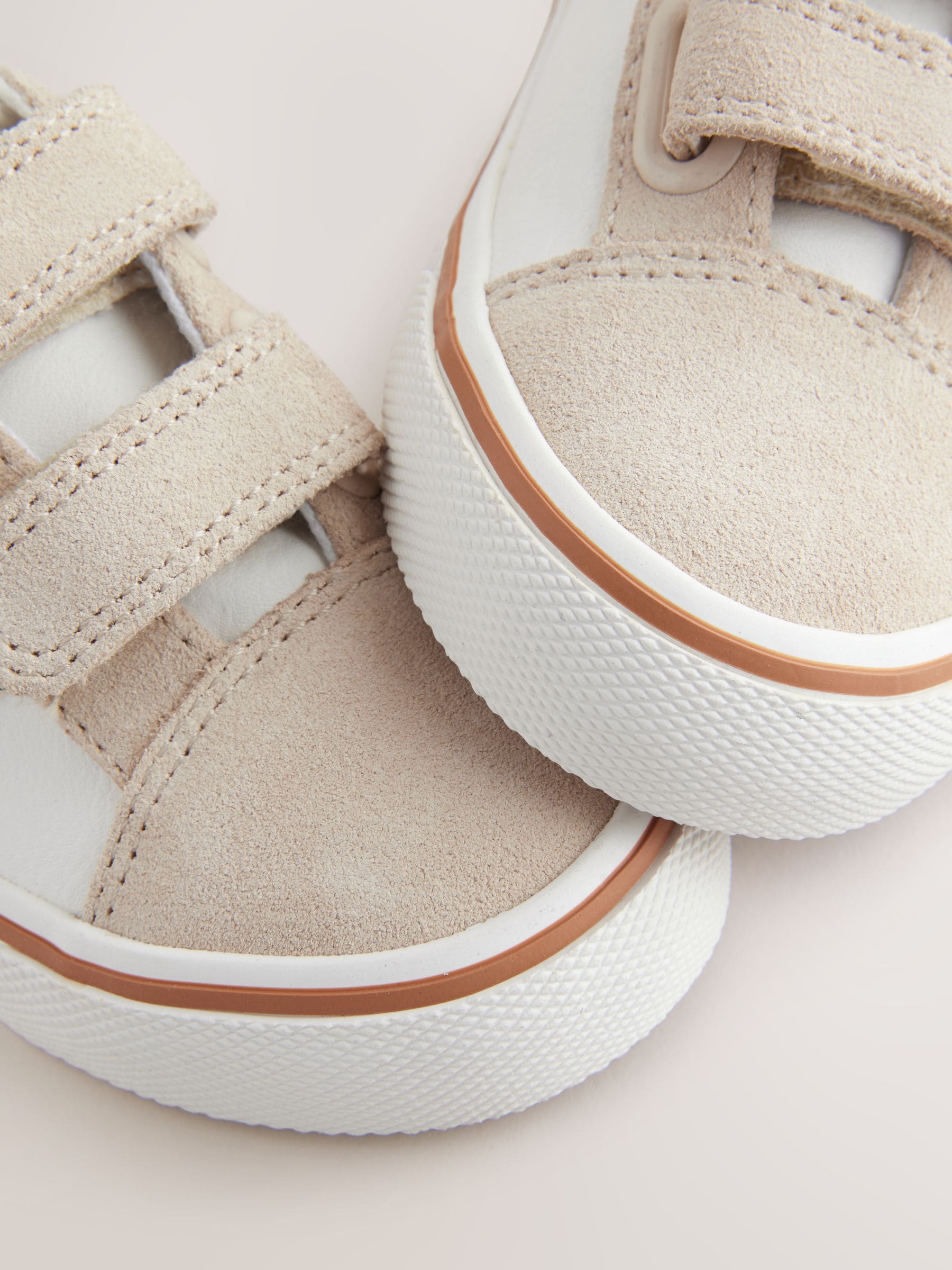 Wit/groen - Klittenbandsluiting Skate Trainers