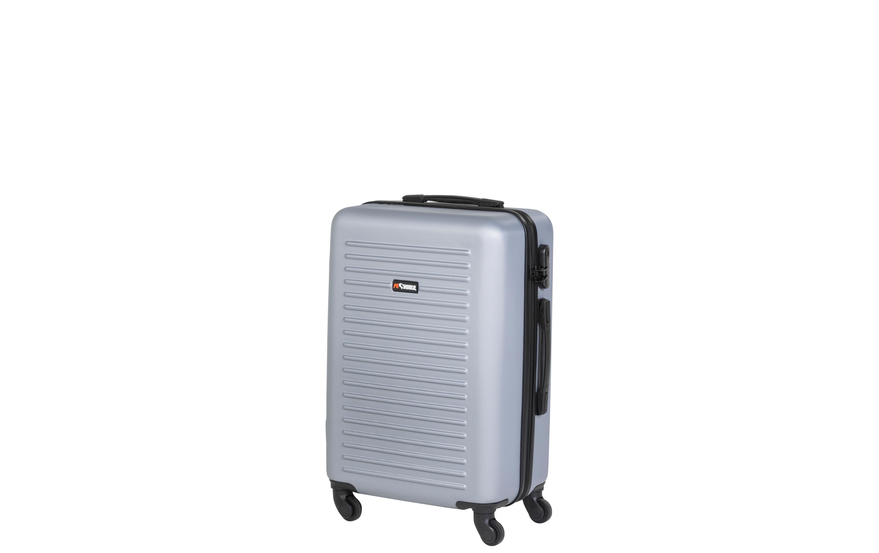 Reisekofferset 3-teiligt, Silbergrau<br>Drei Trolleys unterschiedlicher Grösse