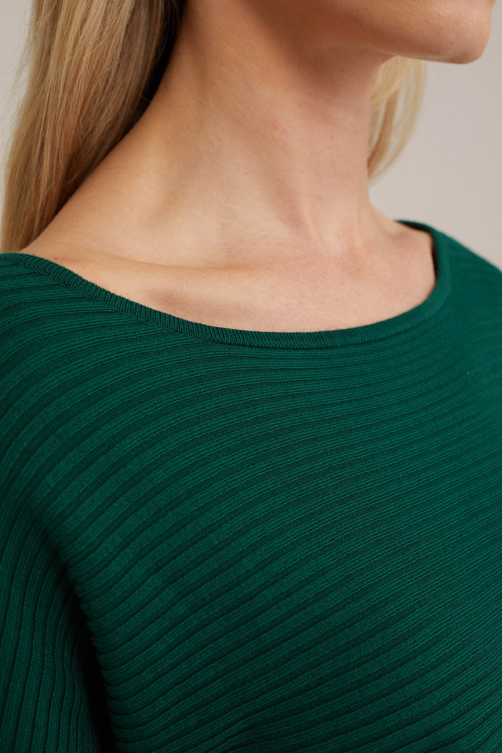 geribde trui WE Fashion Donkergroen