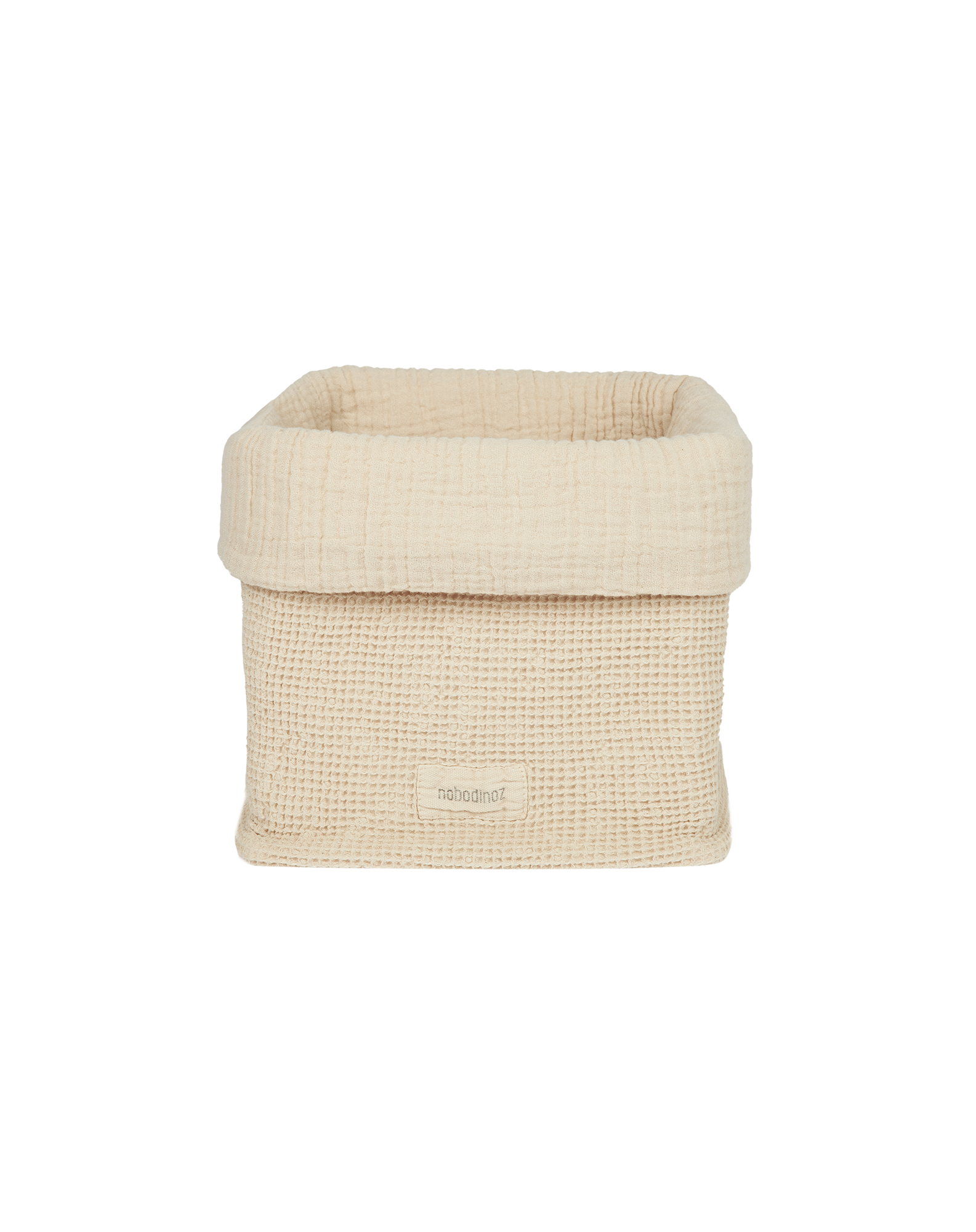 Panier wabi-sabi en coton lavé | Blanc
