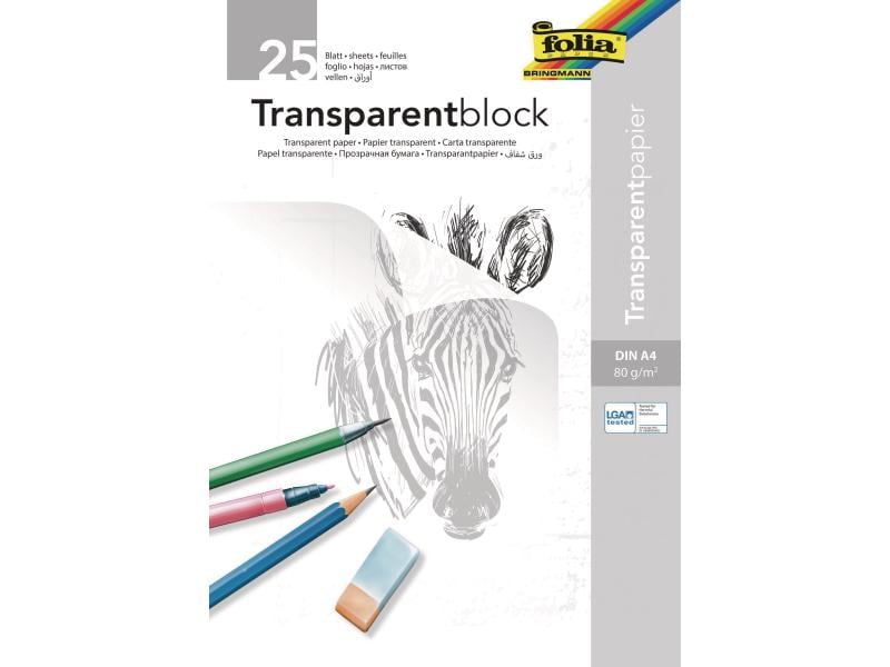 Folia Transparentpapier A4 80 g/m², A4 Transparentpapier